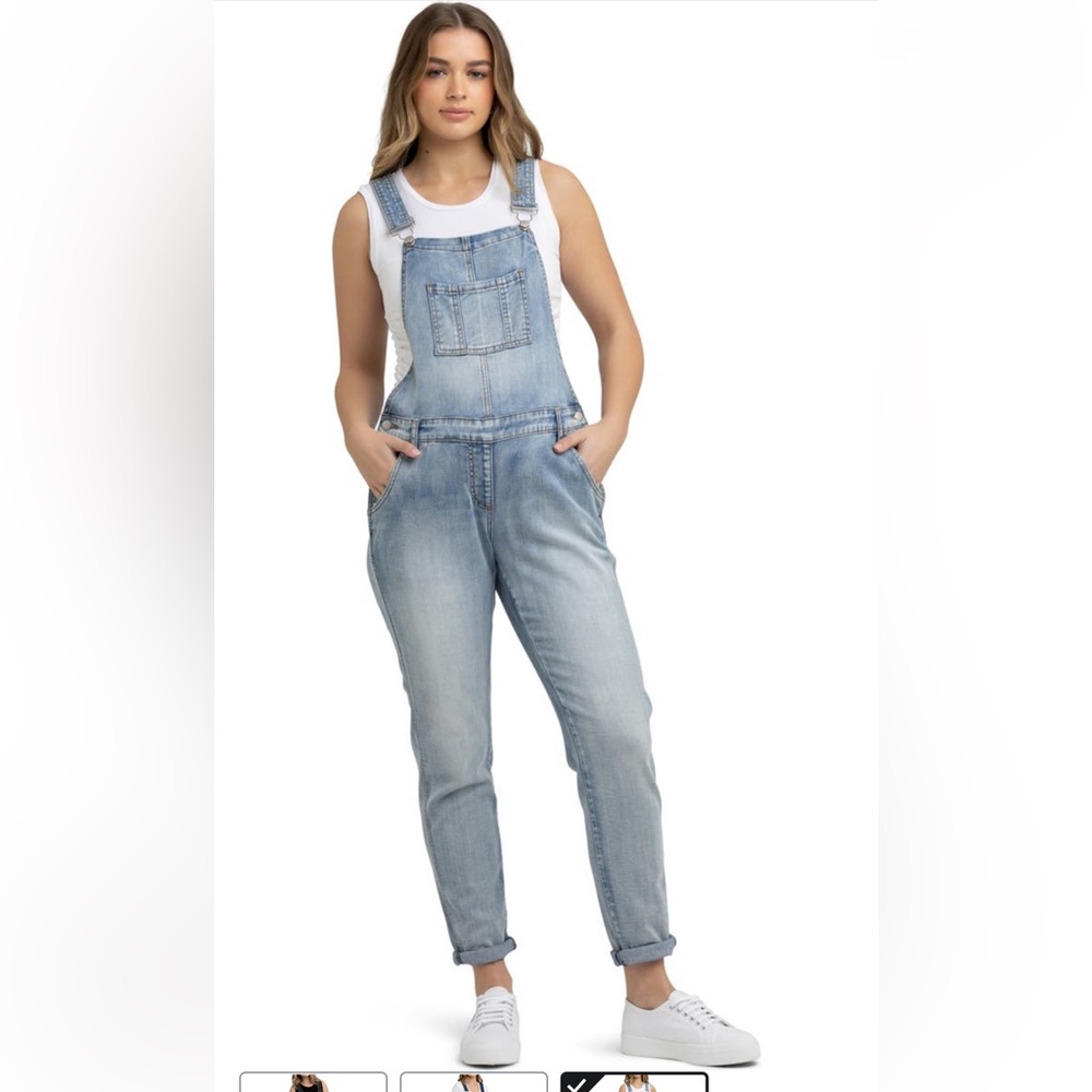 NWT Ripe Maternity Denim Overalls - XXL
